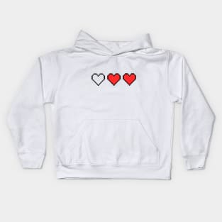 love pixel art Kids Hoodie